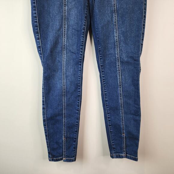 Torrid Bombshell Skinny Jeans Seamed Split Hem Stretch Denim Pants Size 14 TALL - Picture 4 of 8